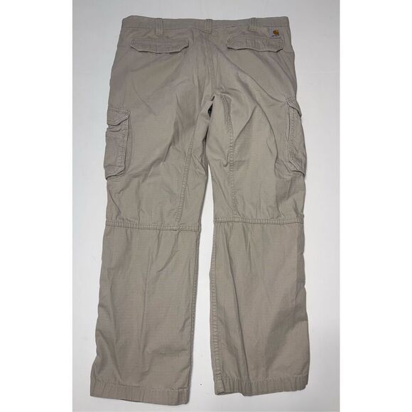 Carhartt Force Relaxed Fit Cargo Work Pant Tan Size 40x32 A6 - Picture 6 of 7